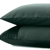 Velvet Band Pillowcase | Green | 60cm x 70cm - The Bedding & Blankets Store