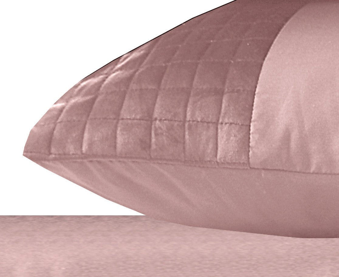 Velvet Band Pillowcase | Pink | 60cm x 70cm - The Bedding & Blankets Store