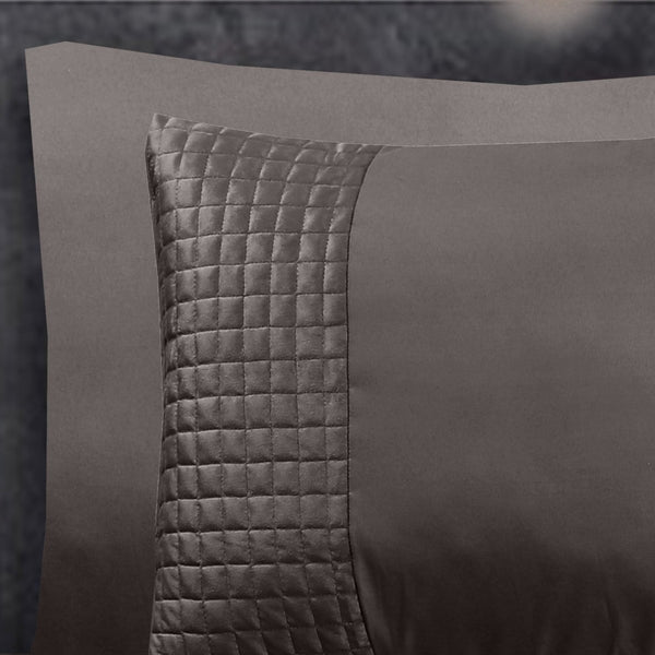 Velvet Band Pillowcase | Taupe | 60cm x 70cm - The Bedding & Blankets Store