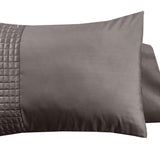 Velvet Band Pillowcase | Taupe | 60cm x 70cm - The Bedding & Blankets Store