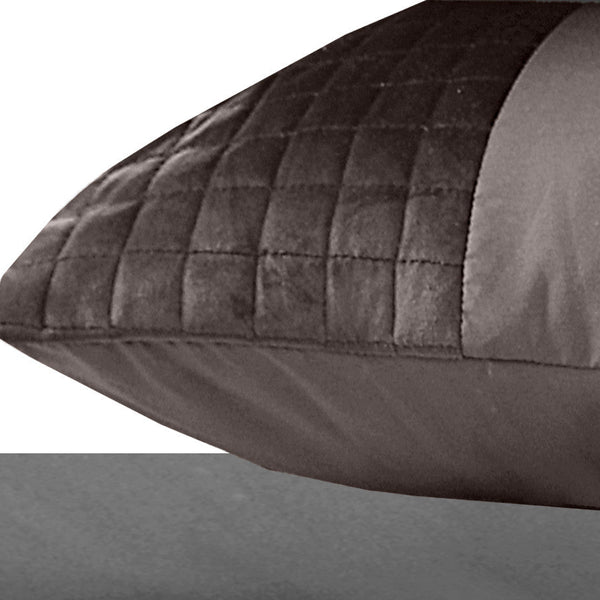 Velvet Band Pillowcase | Taupe | 60cm x 70cm - The Bedding & Blankets Store