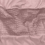 Velvet Duvet Cover Set Band | Pink | Single - 140cm (W) x 220cm (L) - The Bedding & Blankets Store