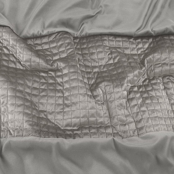 Velvet Duvet Cover Set Band | Sand | Single - 140cm (W) x 220cm (L) - The Bedding & Blankets Store
