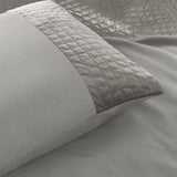 Velvet Duvet Cover Set Band | Sand | Single - 140cm (W) x 220cm (L) - The Bedding & Blankets Store