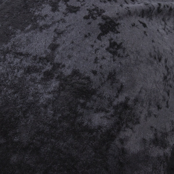 Velvet Duvet Cover Set Crystal | Black | Single - 140cm (W) x 220cm (L) - The Bedding & Blankets Store