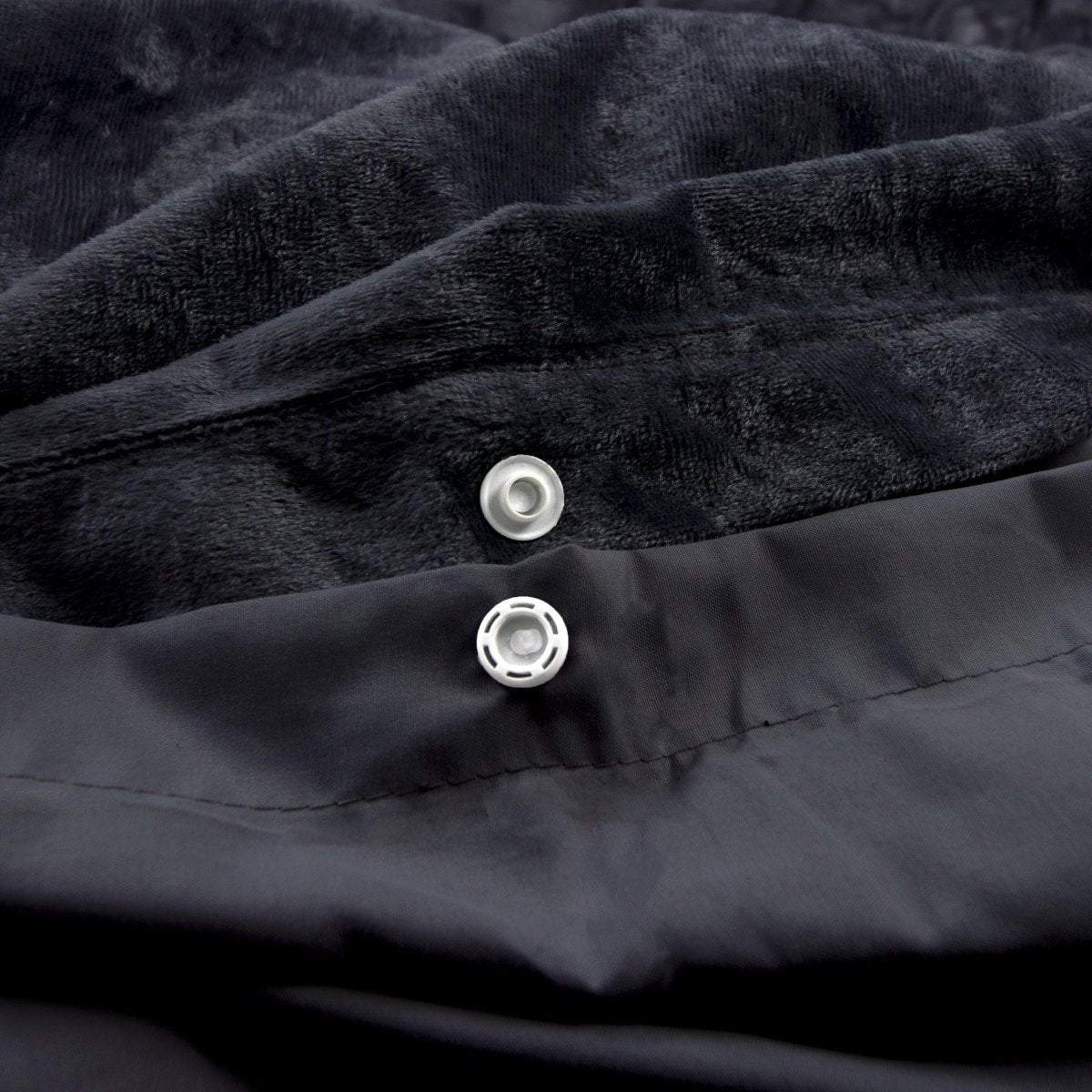 Velvet Duvet Cover Set Crystal | Black | Single - 140cm (W) x 220cm (L) - The Bedding & Blankets Store