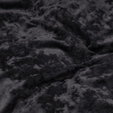Velvet Duvet Cover Set Crystal | Black | Single - 140cm (W) x 220cm (L) - The Bedding & Blankets Store