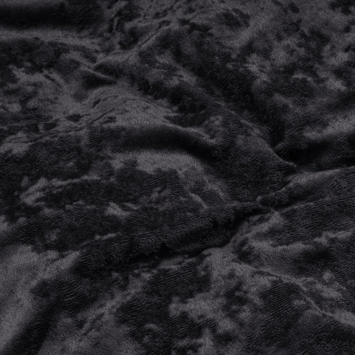 Velvet Duvet Cover Set Crystal | Black | Single - 140cm (W) x 220cm (L) - The Bedding & Blankets Store