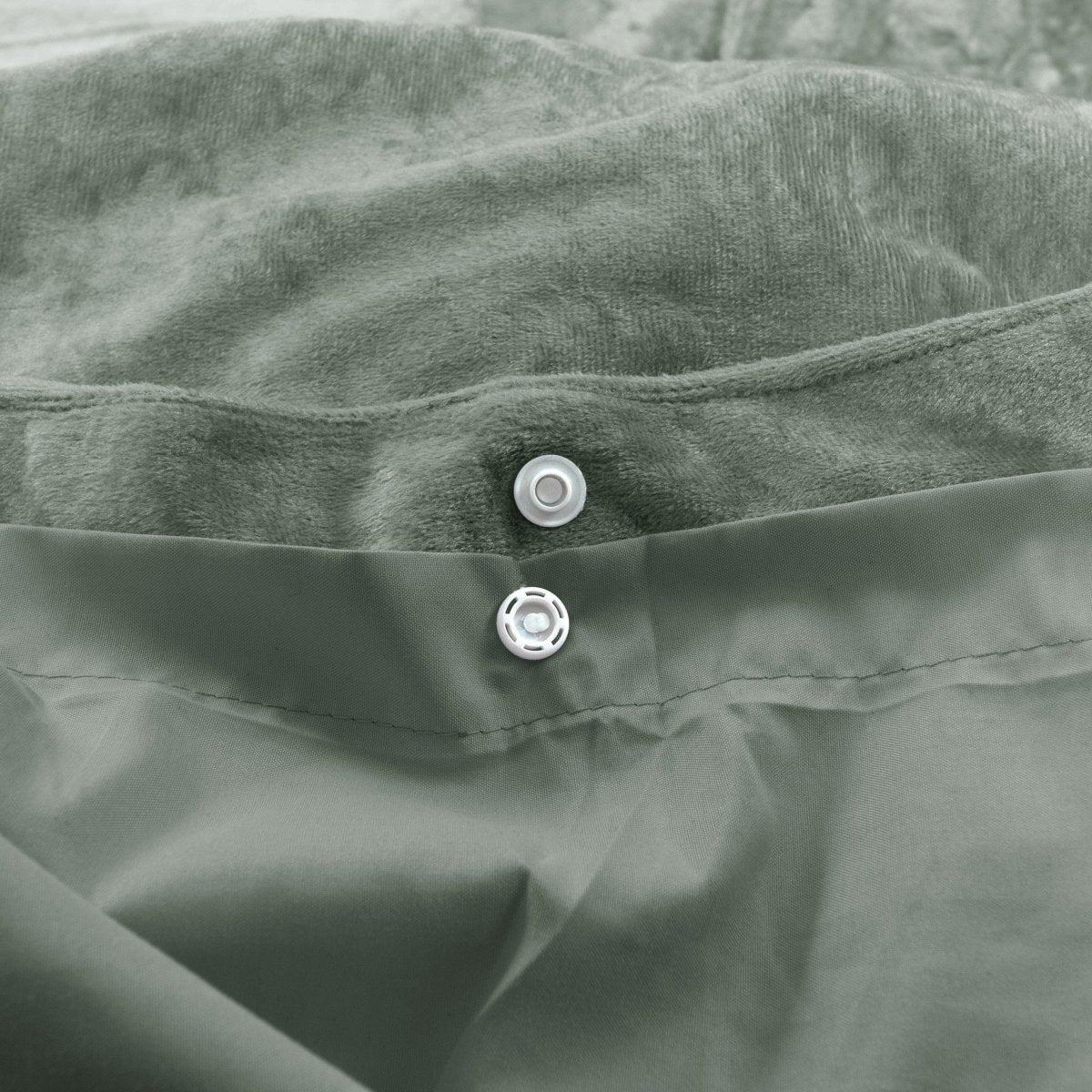 Velvet Duvet Cover Set Crystal | Green | Single - 140cm (W) x 220cm (L) - The Bedding & Blankets Store