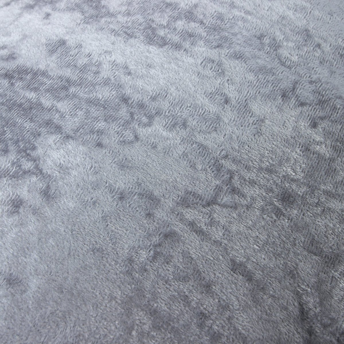 Velvet Duvet Cover Set Crystal | Grey | Single - 140cm (W) x 220cm (L) - The Bedding & Blankets Store