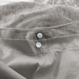 Velvet Duvet Cover Set Crystal | Sand | Single - 140cm (W) x 220cm (L) - The Bedding & Blankets Store