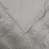 Velvet Duvet Cover Set Crystal | Sand | Single - 140cm (W) x 220cm (L) - The Bedding & Blankets Store