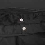 Velvet Duvet Cover Set Piping | Black | Double - 200cm (W) x 220cm (L) - The Bedding & Blankets Store
