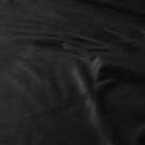 Velvet Duvet Cover Set Piping | Black | Single - 140cm (W) x 220cm (L) - The Bedding & Blankets Store