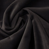 Velvet Duvet Cover Set Piping | Black | Single - 140cm (W) x 220cm (L) - The Bedding & Blankets Store