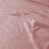 Velvet Duvet Cover Set Piping | Pink | Double - 200cm (W) x 220cm (L) - The Bedding & Blankets Store