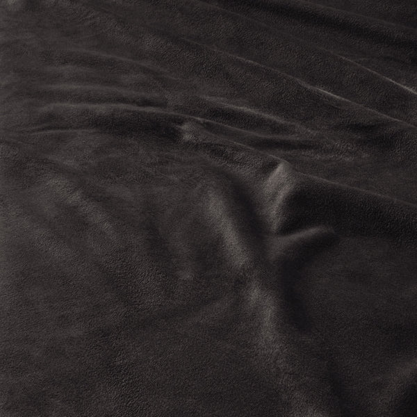 Velvet Duvet Cover Set Ruffles | Black | Double - 200cm (W) x 220cm (L) - The Bedding & Blankets Store