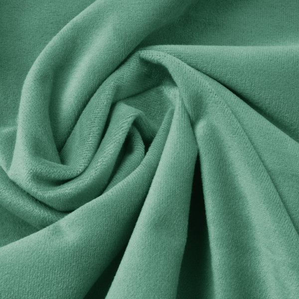 Velvet Duvet Cover Set Ruffles | Green | Double - 200cm (W) x 220cm (L) - The Bedding & Blankets Store