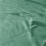 Velvet Duvet Cover Set Ruffles | Green | Double - 200cm (W) x 220cm (L) - The Bedding & Blankets Store