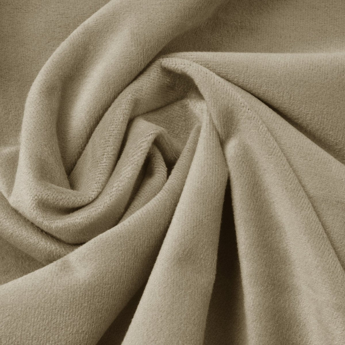 Velvet Duvet Cover Set Ruffles | Taupe | Double - 200cm (W) x 220cm (L) - The Bedding & Blankets Store