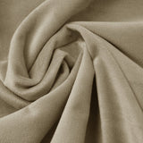 Velvet Duvet Cover Set Ruffles | Taupe | Double - 200cm (W) x 220cm (L) - The Bedding & Blankets Store