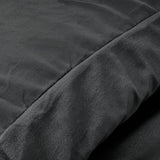 Velvet Duvet Cover Set Solid | Anthracite | Single - 140cm (W) x 220cm (L) - The Bedding & Blankets Store
