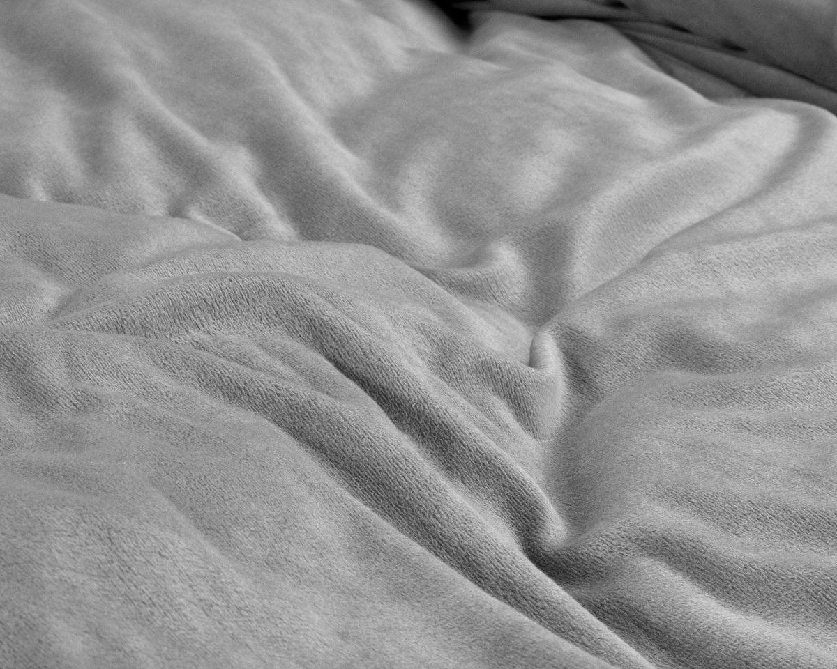 Velvet Duvet Cover Set Solid | Grey | Single - 140cm (W) x 220cm (L) - The Bedding & Blankets Store