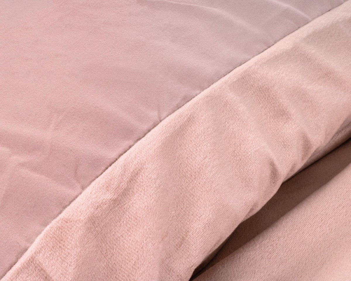 Velvet Duvet Cover Set Solid | Pink | Single - 140cm (W) x 220cm (L) - The Bedding & Blankets Store