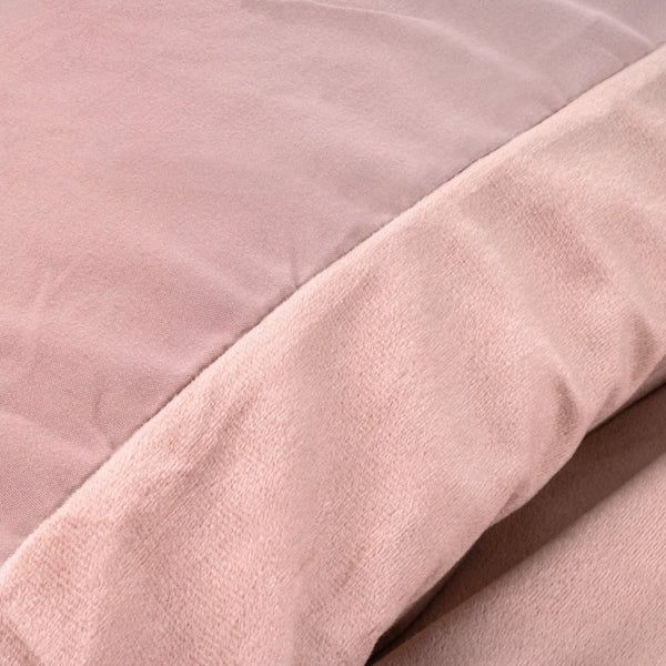Velvet Duvet Cover Set Solid | Pink | Single - 140cm (W) x 220cm (L) - The Bedding & Blankets Store