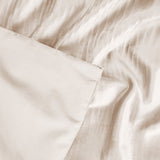 Velvet Duvet Cover Set Velvet Cartier | Cream | Double - 200cm (W) x 220cm (L) - The Bedding & Blankets Store