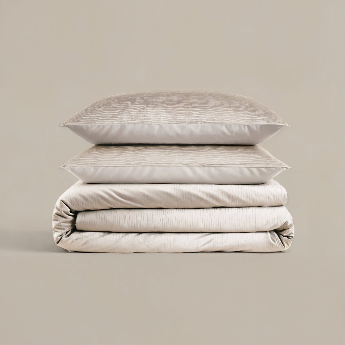 Velvet Duvet Cover Set Velvet Cartier | Cream | Double - 200cm (W) x 220cm (L) - The Bedding & Blankets Store