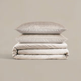 Velvet Duvet Cover Set Velvet Cartier | Cream | Double - 200cm (W) x 220cm (L) - The Bedding & Blankets Store