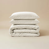 Velvet Duvet Cover Set Velvet Lining | Beige | Double - 200cm (W) x 200/220cm (L) - The Bedding & Blankets Store