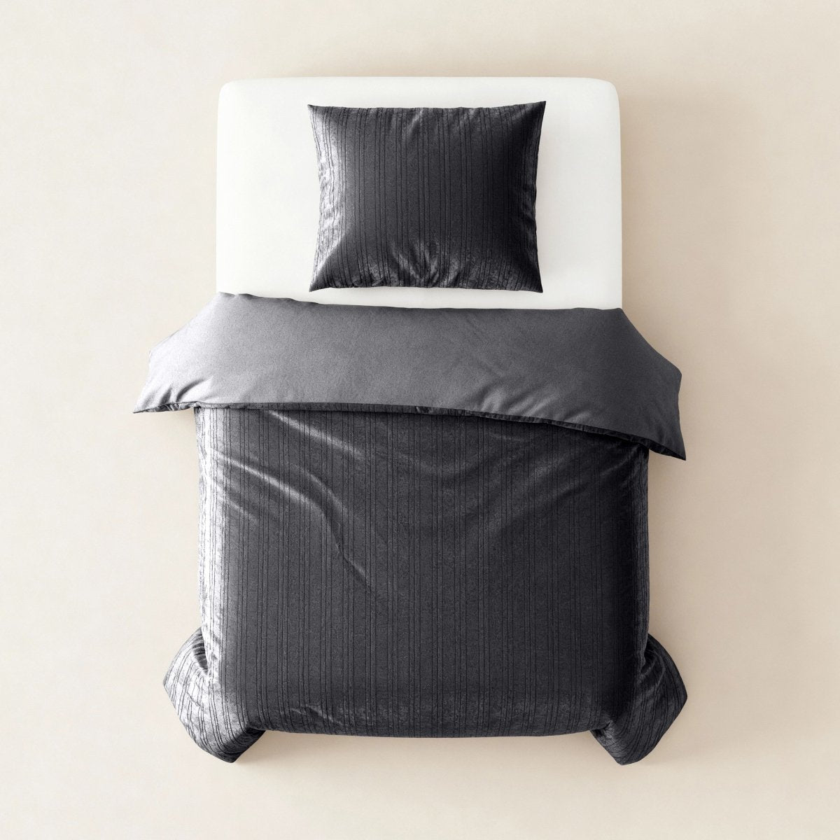 Velvet Duvet Cover Set Velvet Lining | Black | Double - 200cm (W) x 200/220cm (L) - The Bedding & Blankets Store