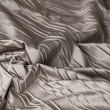 Velvet Duvet Cover Set Velvet Lining | Taupe/Grey | Double - 200cm (W) x 200/220cm (L) - The Bedding & Blankets Store
