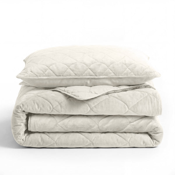 Velvet Lazy Duvet Velvet | Beige | King - 240cm (W) x 200cm (L) - The Bedding & Blankets Store