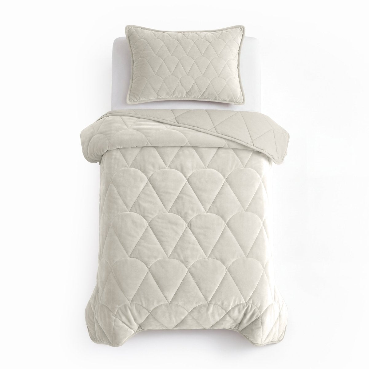 Velvet Lazy Duvet Velvet | Beige | King - 240cm (W) x 200cm (L) - The Bedding & Blankets Store