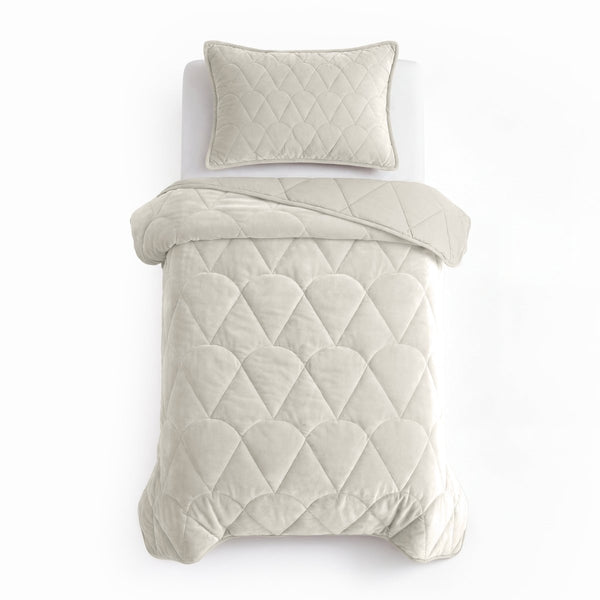 Velvet Lazy Duvet Velvet | Beige | King - 240cm (W) x 200cm (L) - The Bedding & Blankets Store
