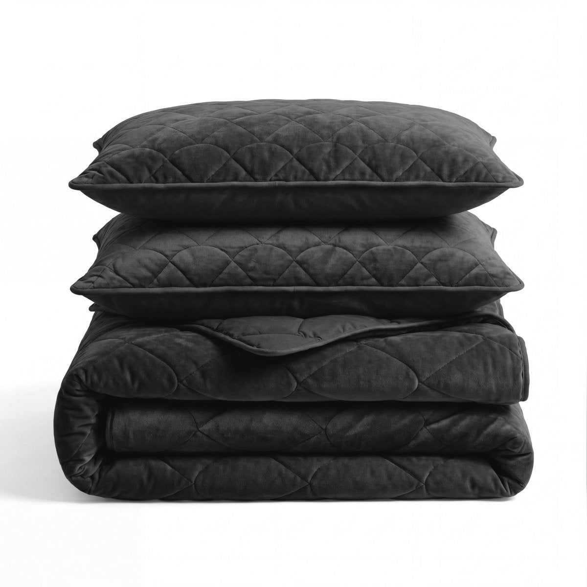 Velvet Lazy Duvet Velvet | Black | King - 240cm (W) x 200cm (L) - The Bedding & Blankets Store