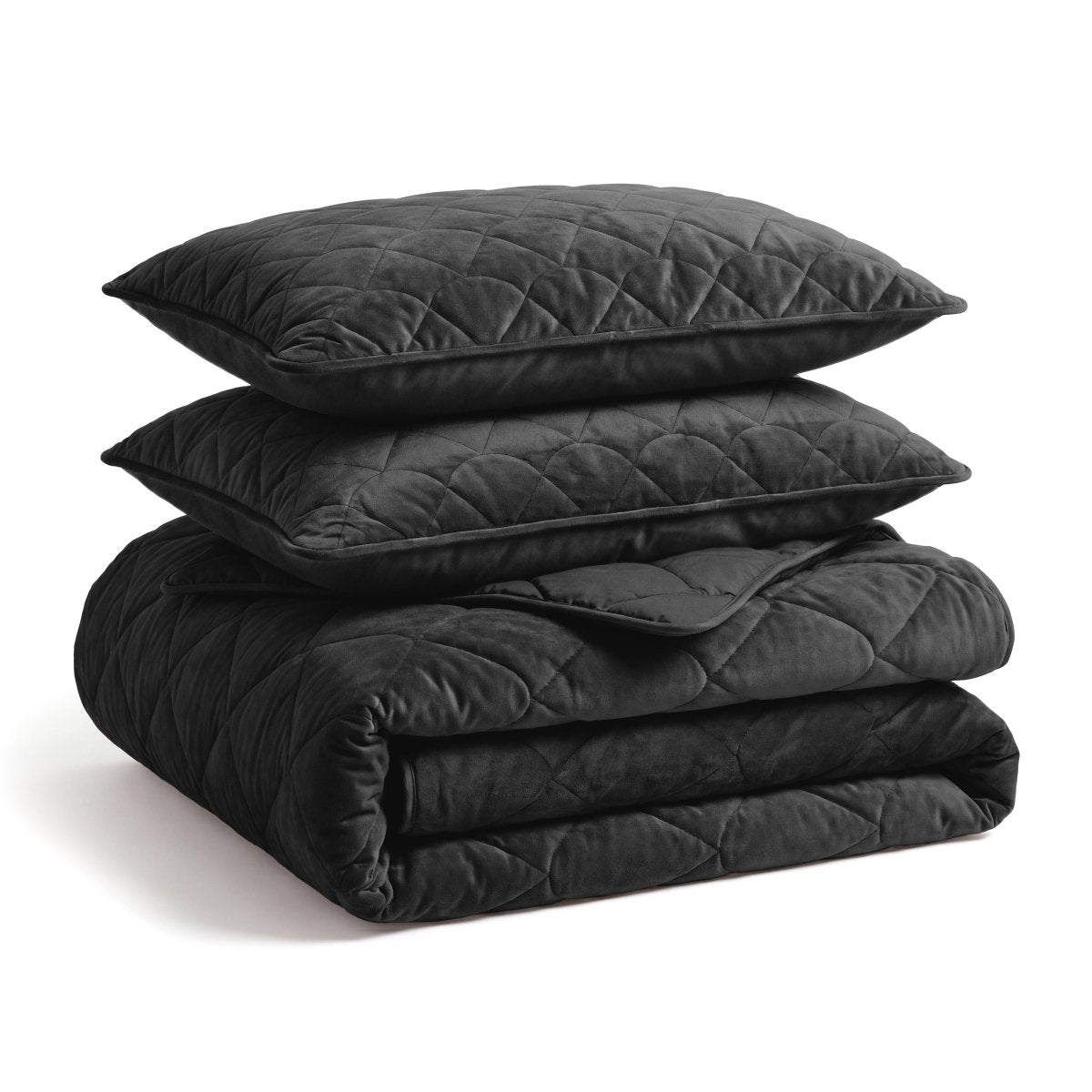Velvet Lazy Duvet Velvet | Black | King - 240cm (W) x 200cm (L) - The Bedding & Blankets Store
