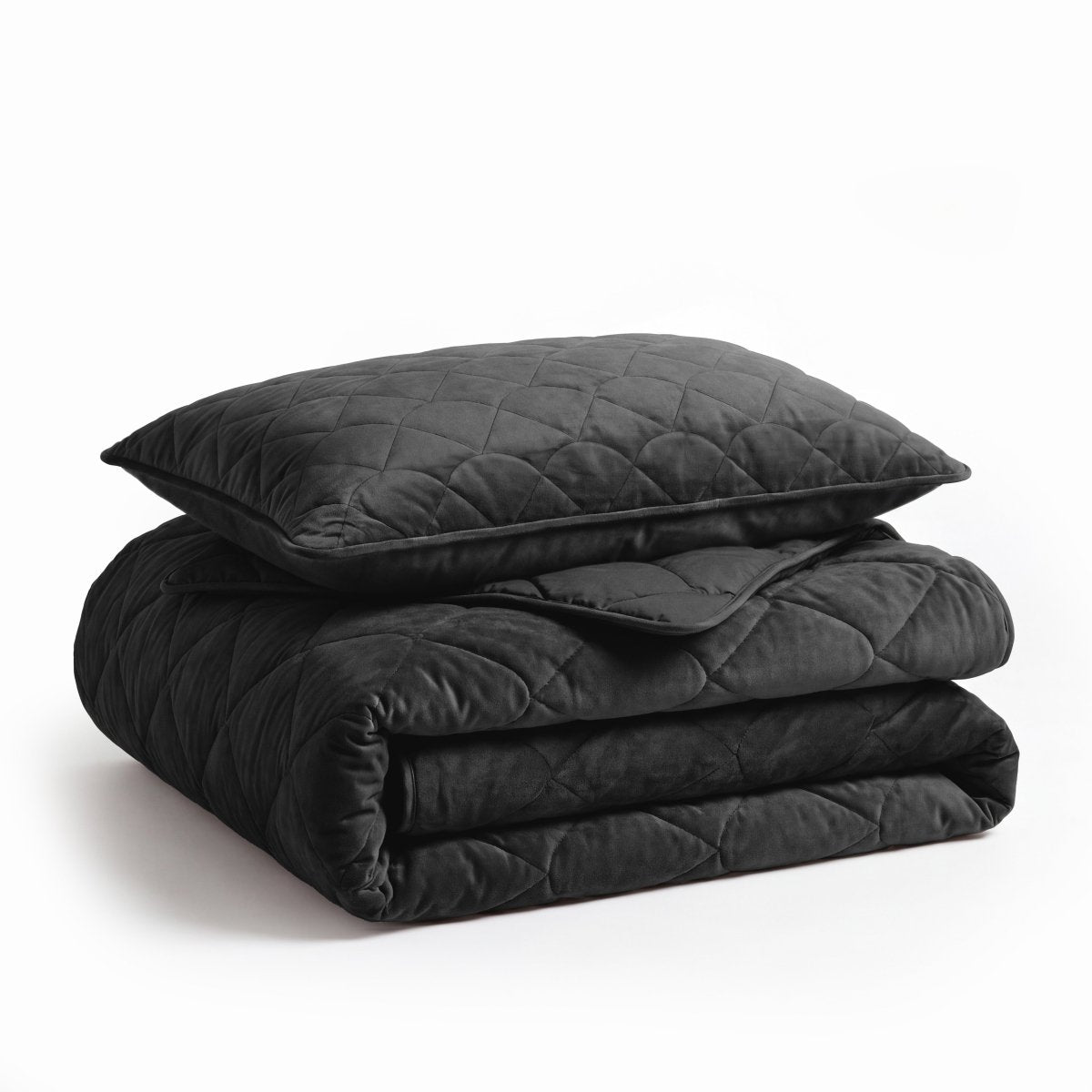 Velvet Lazy Duvet Velvet | Black | King - 240cm (W) x 200cm (L) - The Bedding & Blankets Store