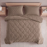 Velvet Lazy Duvet Velvet | Taupe/Brown | King - 240cm (W) x 200cm (L) - The Bedding & Blankets Store