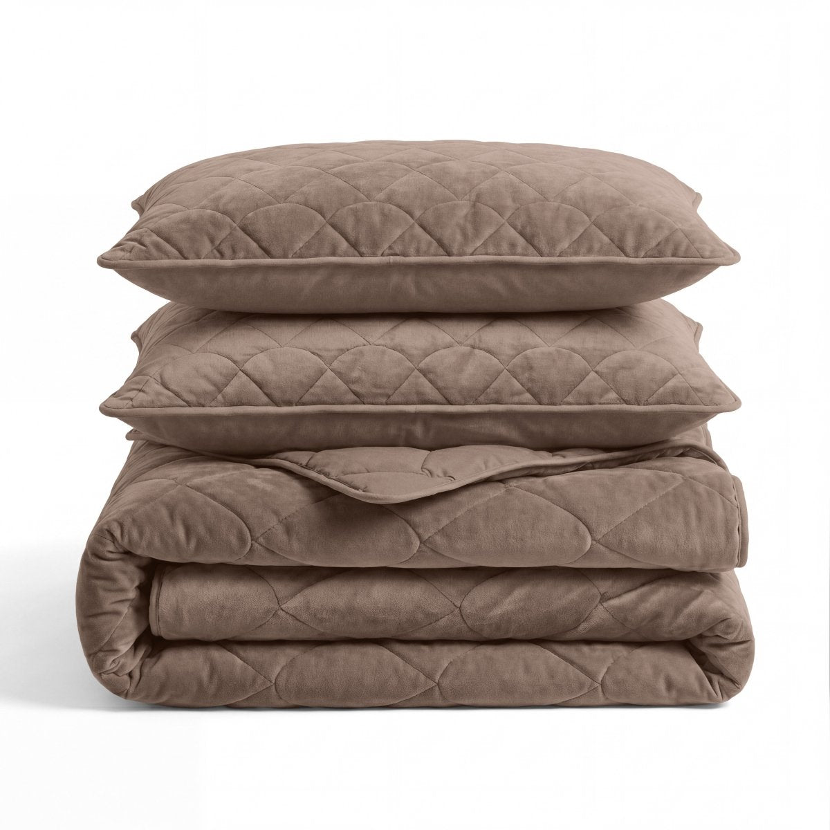 Velvet Lazy Duvet Velvet | Taupe/Brown | King - 240cm (W) x 200cm (L) - The Bedding & Blankets Store