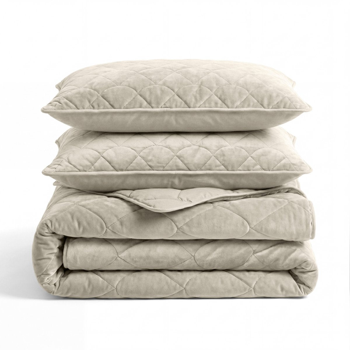 Velvet Lazy Duvet Velvet | Taupe/Grey | King - 240cm (W) x 200cm (L) - The Bedding & Blankets Store