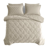 Velvet Lazy Duvet Velvet | Taupe/Grey | King - 240cm (W) x 200cm (L) - The Bedding & Blankets Store