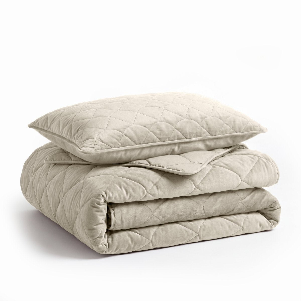 Velvet Lazy Duvet Velvet | Taupe/Grey | King - 240cm (W) x 200cm (L) - The Bedding & Blankets Store