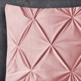 Velvet Pintuck Pillowcase | Pink | 60cm x 70cm - The Bedding & Blankets Store