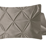 Velvet Pintuck Pillowcase | Sand | 60cm x 70cm - The Bedding & Blankets Store