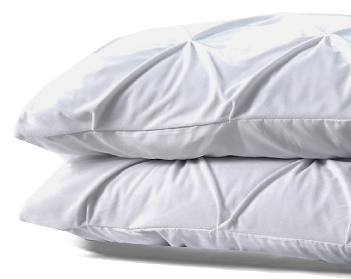 Velvet Pintuck Pillowcase | White | 60cm x 70cm - The Bedding & Blankets Store