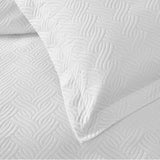 Wave Soft & Elegant Bedspread | White | 260cm (W) x 250cm (L) - The Bedding & Blankets Store